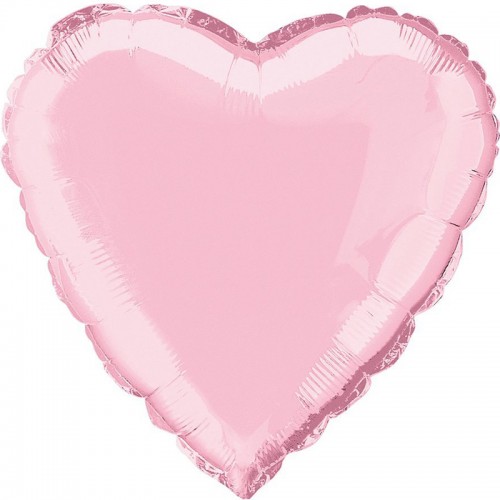 Balão Coração Rosa Claro